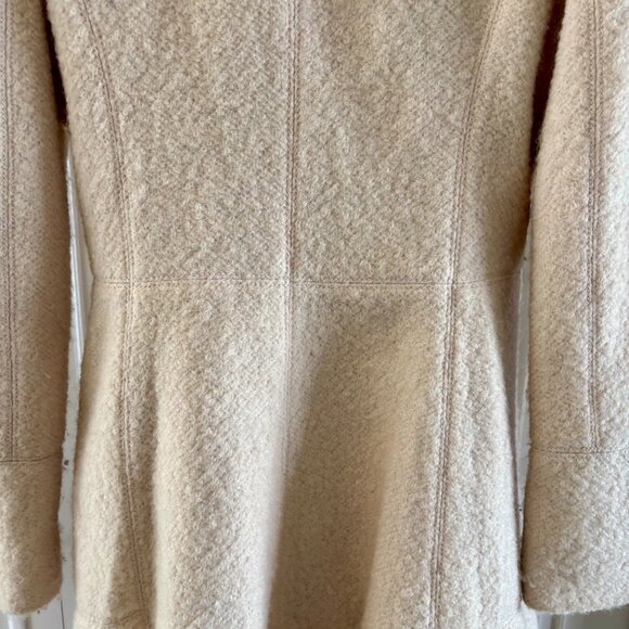 Elegant GUESS Wool-Blend Fit & Flare Coat - Size Small - Picture 7 of 10